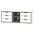 Hong Kong TV Unit - 150cm - with Glides Legs - White