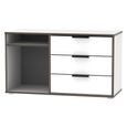 Hong Kong TV Unit - 95cm - with Glides Legs - White