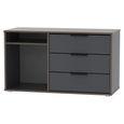 Hong Kong TV Unit - 95cm - with Glides Legs - Graphite