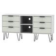 Hong Kong TV Unit - 150cm - with Hairpin Legs - Cashmere and White