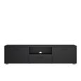 Media TV Unit - 2 Door - 1 Drawer - 147.2cm - Storage - Black