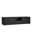 Media TV Unit - 2 Door - 1 Drawer - 147.2cm - Storage - Black