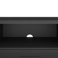 Media TV Unit - 2 Door - 1 Drawer - 147.2cm - Storage - Black