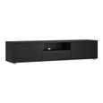 Media TV Unit - 2 Door - 1 Drawer - 177.2cm - Large - Black