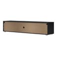 Media TV Unit - 2 Door - 1 Drawer - 177.2cm - Large - Black