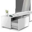 Match TV Unit - 2 Drawer - 1727cm - White Gloss
