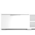 Match TV Unit - 2 Drawer - 1727cm - White Gloss