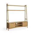 Valencia Herringbone Ladder Storage TV Unit - Oak - 160cm