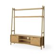 Valencia Herringbone Ladder Storage TV Unit - Oak - 160cm