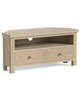 Modern Country Oak - Corner TV Unit - 2 Drawer