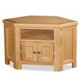 Salisbury Premium Corner TV Unit - 2 Door - Oak