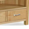 New Trinity Corner TV Unit - 2 Drawer - Natural Oak