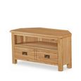 Salisbury Lite Corner TV Unit - 2 Drawer - Oak
