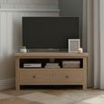 Modern Country Oak - Corner TV Unit - 2 Drawer