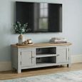 Lundy TV Unit - Large - 120cm - Grey Painted