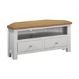 Lundy Corner TV Unit - 105cm - Grey Painted