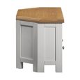 Lundy Corner TV Unit - 105cm - Grey Painted