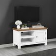 Lundy TV Unit - 90cm - White Painted