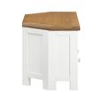 Lundy Corner TV Unit - 105cm - White Painted