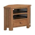 Original Corner TV Unit - 90cm - Rustic Oak