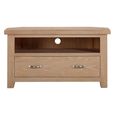 Wilmont Corner TV Unit - 1 Drawer - Oak