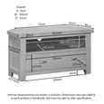 Wilmont Corner TV Unit - 1 Drawer - Oak