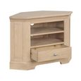 Cromwell TV Unit - Corner - 1 Drawer - Oak