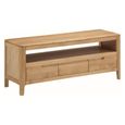 Dunmore TV Unit - 3 Drawer - Oak