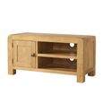 Curve TV Unit - 100cm - Oak