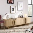 Clearance - Cara Large TV Unit - 4 Door - Oak - A550