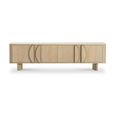Clearance - Cara Large TV Unit - 4 Door - Oak - A550