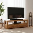 Clearance - Bergen TV Unit - 2 Drawer - Oak - FSS16585