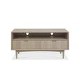 Clearance - Dansk TV Unit - 2 Drawer - Scandi Oak - FSS16548