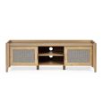 Clearance - Sydney TV Unit - 2 Door - Faux Rattan - FSS16496