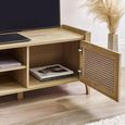 Clearance - Sydney TV Unit - 2 Door - Faux Rattan - FSS16496