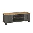 Highgate TV Unit - 2 Door - Dark Grey Painted