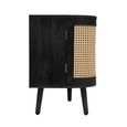 Noah TV Unit - 150cm - Black and Rattan