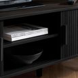 Axel TV Unit - Small - Black Fluted