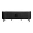 Axel TV Unit - Small - Black Fluted