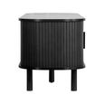 Axel TV Unit - Small - Black Fluted