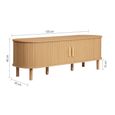 Axel TV Unit - Small - Oak Fluted