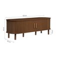 Axel TV Unit - Small - Walnut Fluted