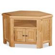 Clearance - Salisbury Premium Corner TV Unit - 2 Door - Oak - FSS16977