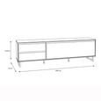 Chevron TV Unit - 1 Door - 2 Drawer - 186.4cm - Large - Oak