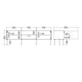 TV Unit - 2 Door - 1 Drawer - 177.2cm - Large - White