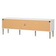 TV Unit - 2 Door - 1 Drawer - 177.2cm - Large - White