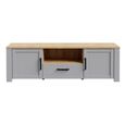 Bohol TV Unit - 2 Door - 1 Drawer - 166cm - Grey