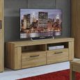 Cortina TV Unit - 2 Drawer - 127cm - Oak