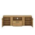 Cortina TV Unit - 2 Door - 1 Drawer - 157cm - Oak