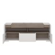 Toronto TV Unit - 2 Door - 1 Drawer - 140cm - White Gloss